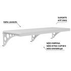 Prateleira Multiuso Branca Com Suporte | 80x20cm | Astra | Ki